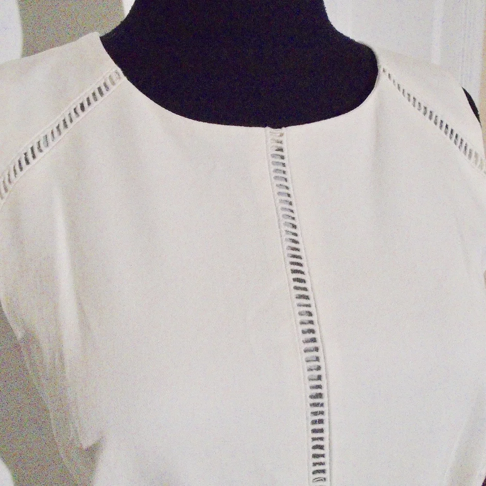 J CREW NEW Ladder Stitch Dress*Bi-Stretch Cotton *FIRM PRICE* - Picture 7 of 9